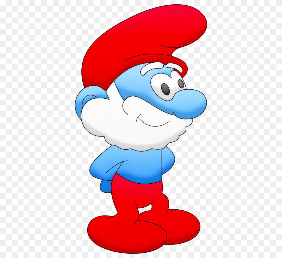 Papa Smurf, Nature, Outdoors, Snow, Snowman Png Image