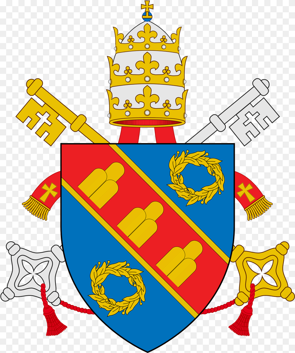 Papal Coat Of Arms, Armor, Dynamite, Weapon, Emblem Png Image