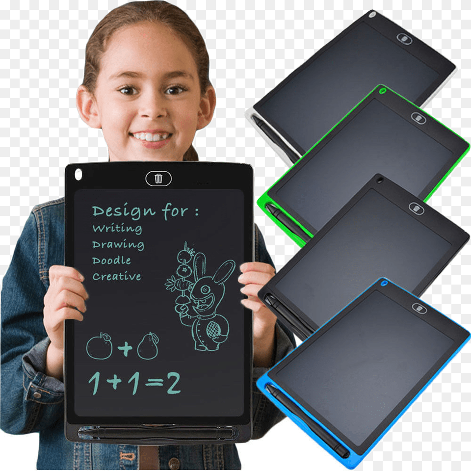 Papan Tulis Lcd Anak, Computer, Electronics, Tablet Computer, Person Free Png