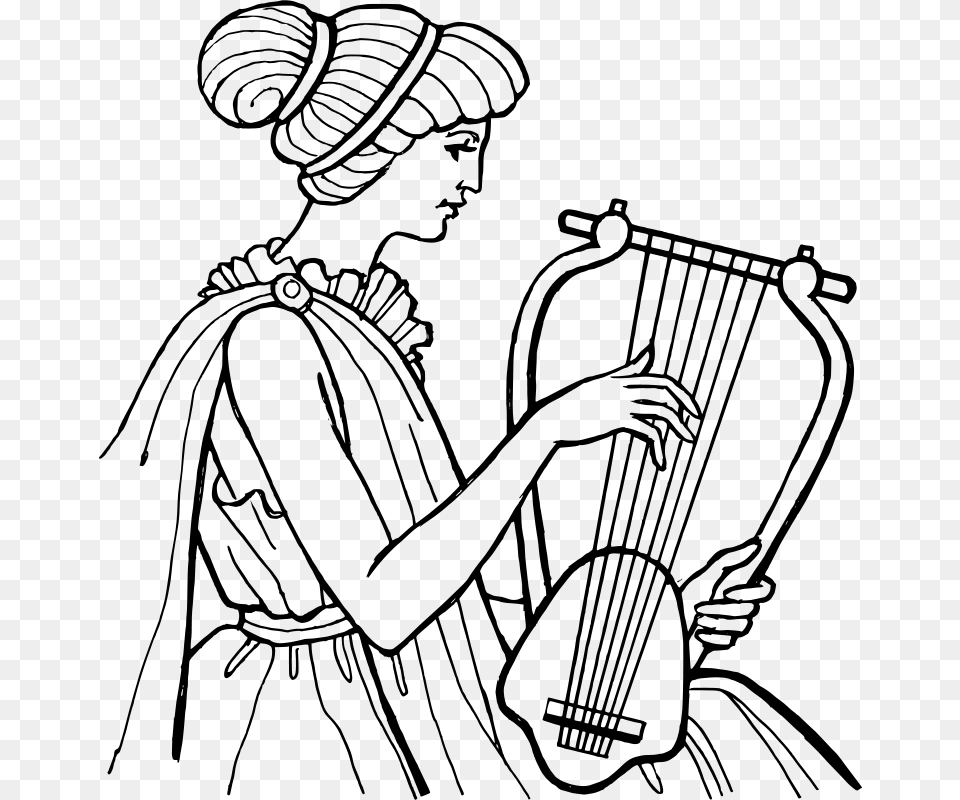 Papapishu Lyre, Gray Png