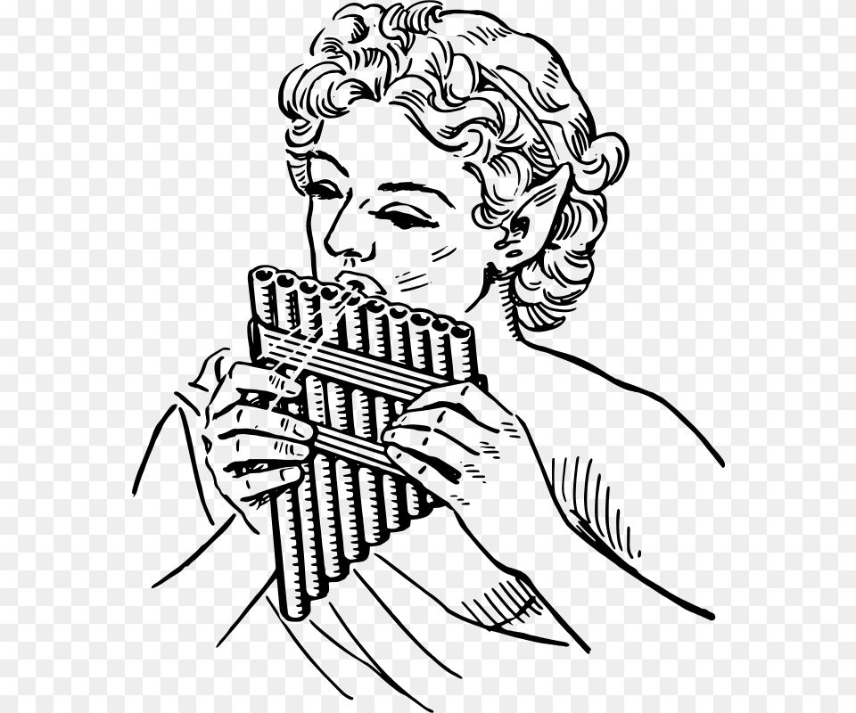 Papapishu Panpipes, Gray Free Png