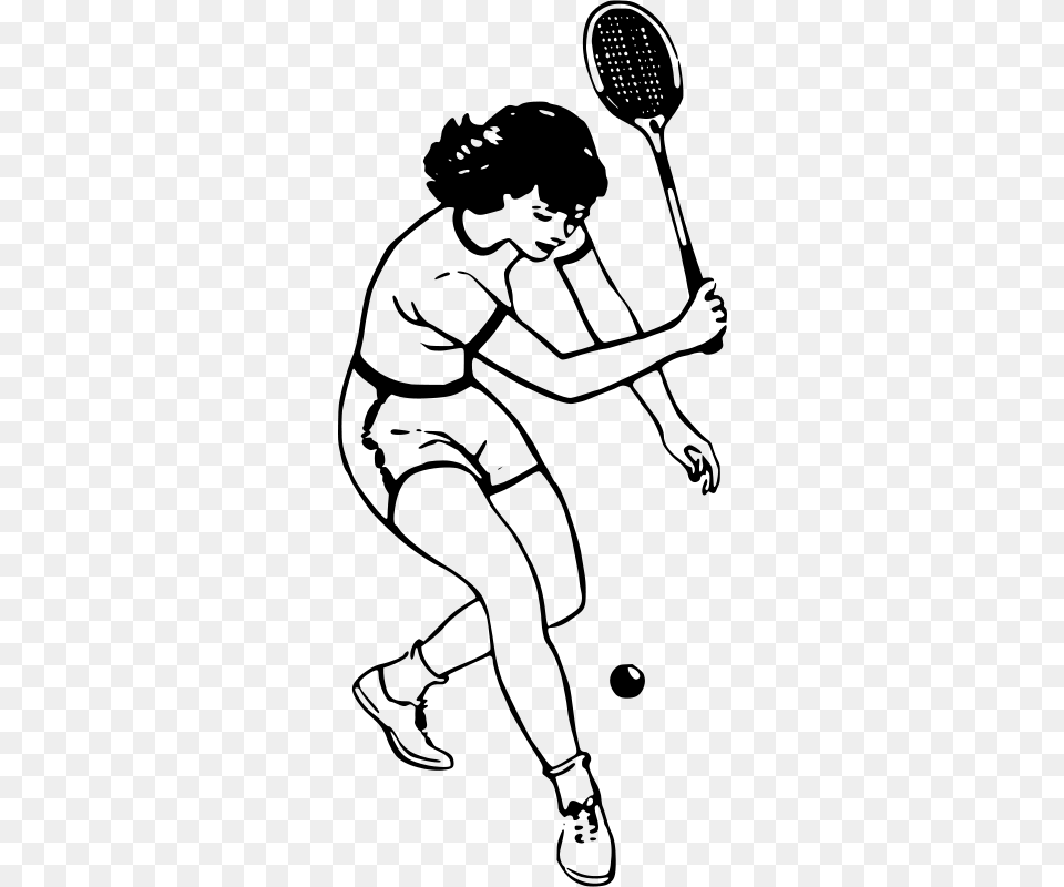 Papapishu Tennis Player, Gray Free Png Download