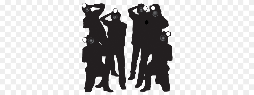Paparazzi, Silhouette, Adult, Person, Man Free Png Download