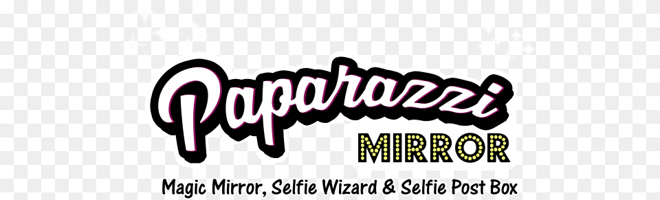 Paparazzi Mirror Calligraphy, Sticker, Logo Png Image