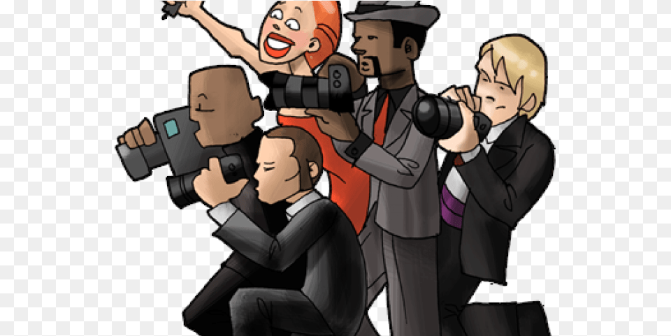 Paparazzi Images Paparazzi Cartoon, Person, People, Adult, Woman Free Transparent Png