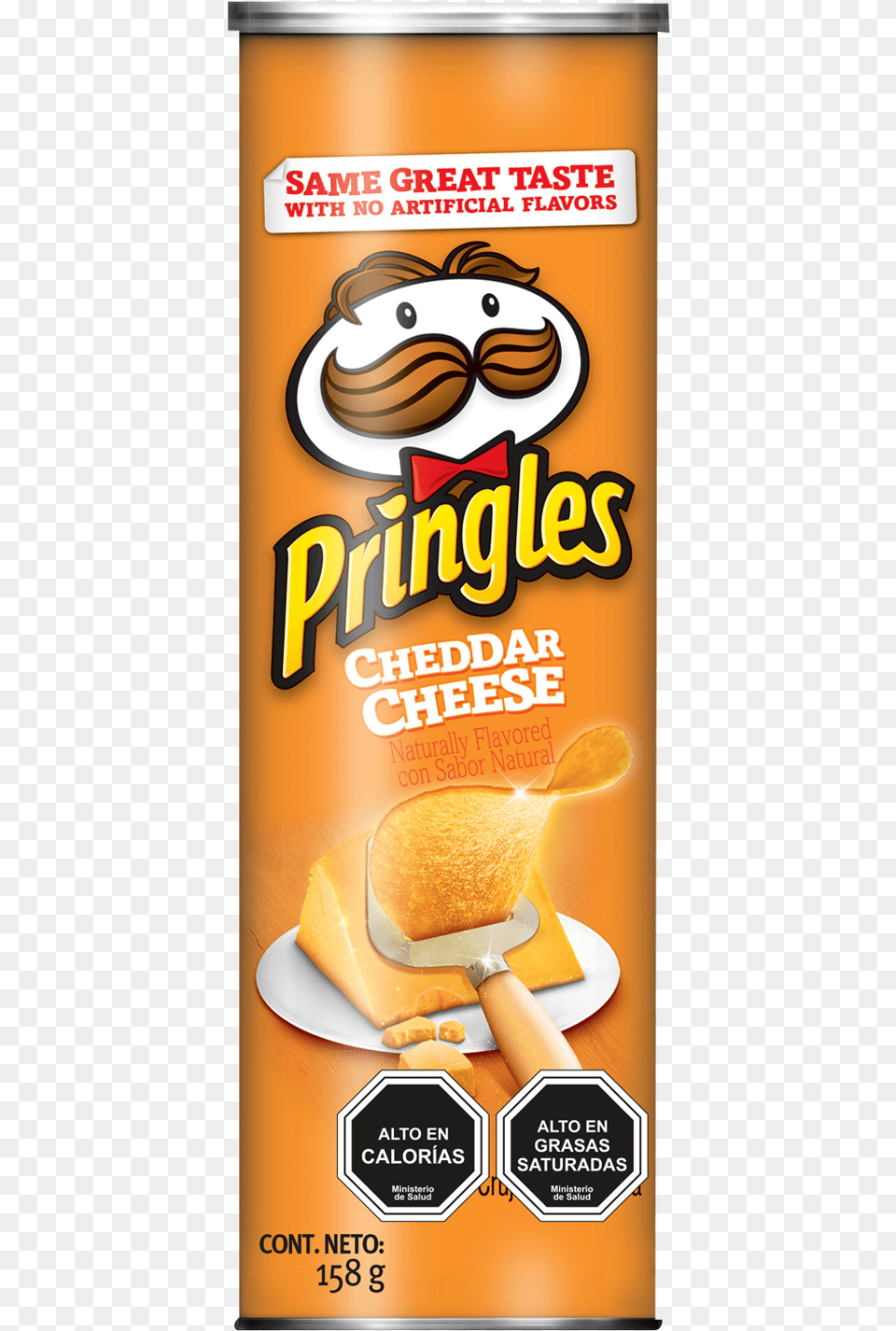 Papas Fritas Pringles Chesse 158 G Pringles Cheddar Cheese Potato Crisps, Advertisement, Poster Free Png