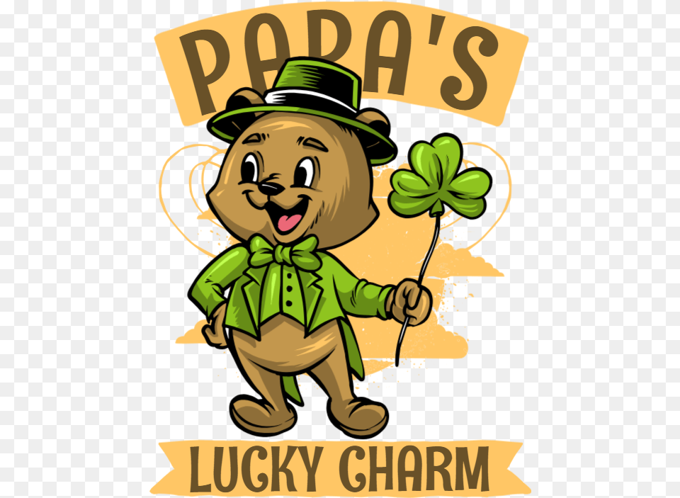 Papas Lucky Charm Cartoon Luck, Advertisement, Poster, Baby, Person Free Png