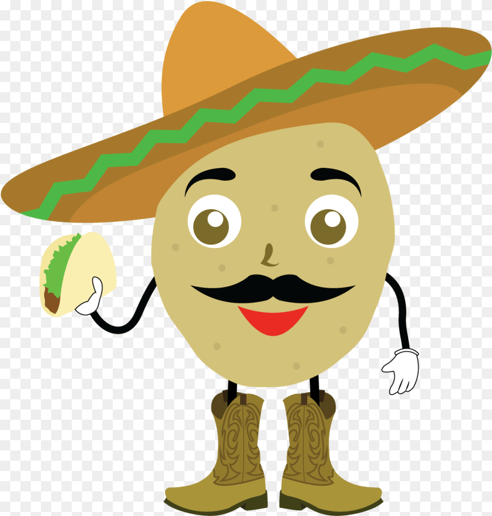 Papas Mexican Food Logo For Tacos, Clothing, Hat, Baby, Person Free Transparent Png