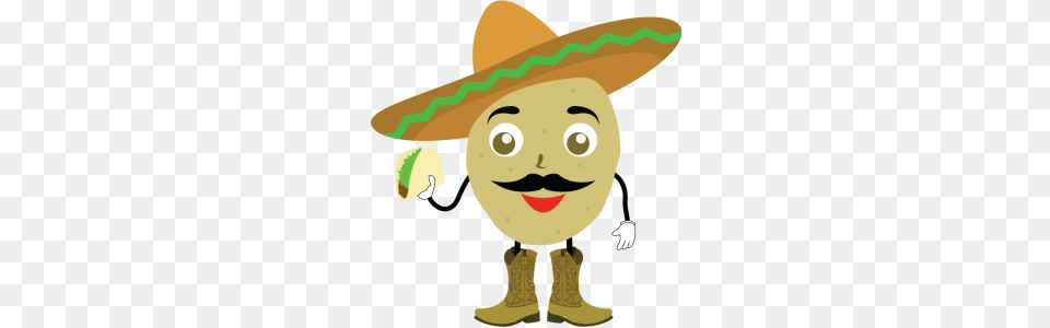 Papas Tacos Mexican Food, Clothing, Hat, Face, Head Free Png
