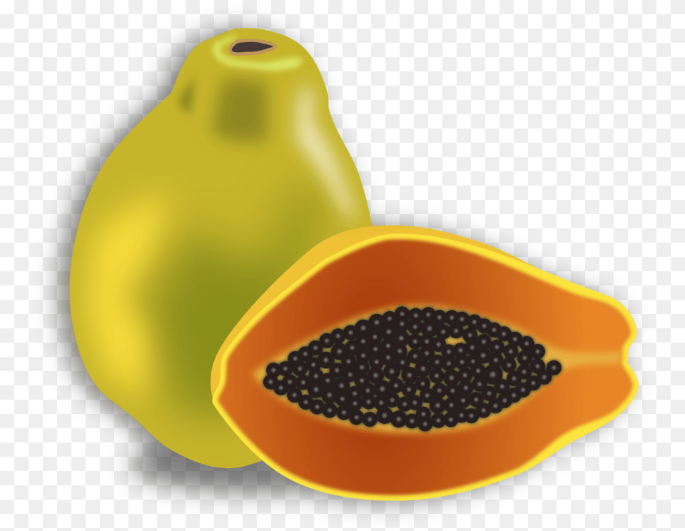Papaya Clipart Different Fruit Clipart Papaya, Food, Plant, Produce Free Transparent Png