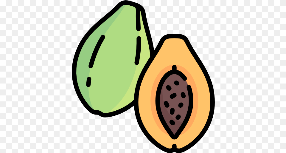 Papaya Vector Icons Designed Fresh, Food, Fruit, Plant, Produce Free Transparent Png