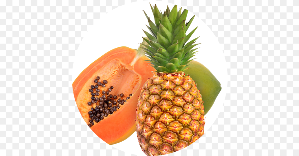 Papaya Pineapple Pineapple Full Size Image, Food, Fruit, Plant, Produce Free Png