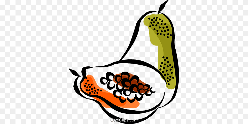Papaya Royalty Vector Clip Art Illustration, Food, Fruit, Plant, Produce Png Image