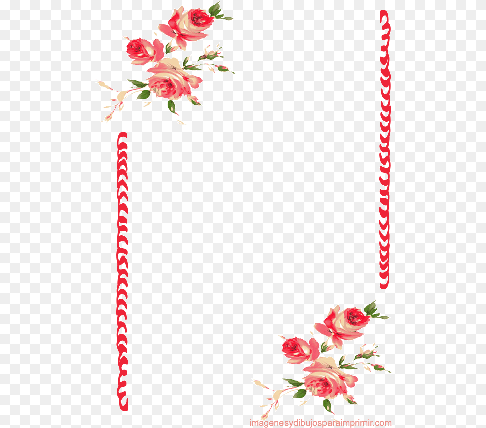 Papel Para Escribir Con Rosas Bordes De Pagina Flores, Art, Floral Design, Pattern, Graphics Free Png