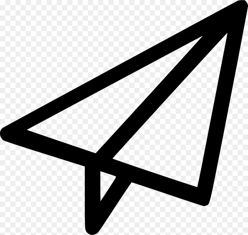 Paper Aeroplane Aeroplane Icon, Triangle, Arrow, Arrowhead, Weapon Free Transparent Png