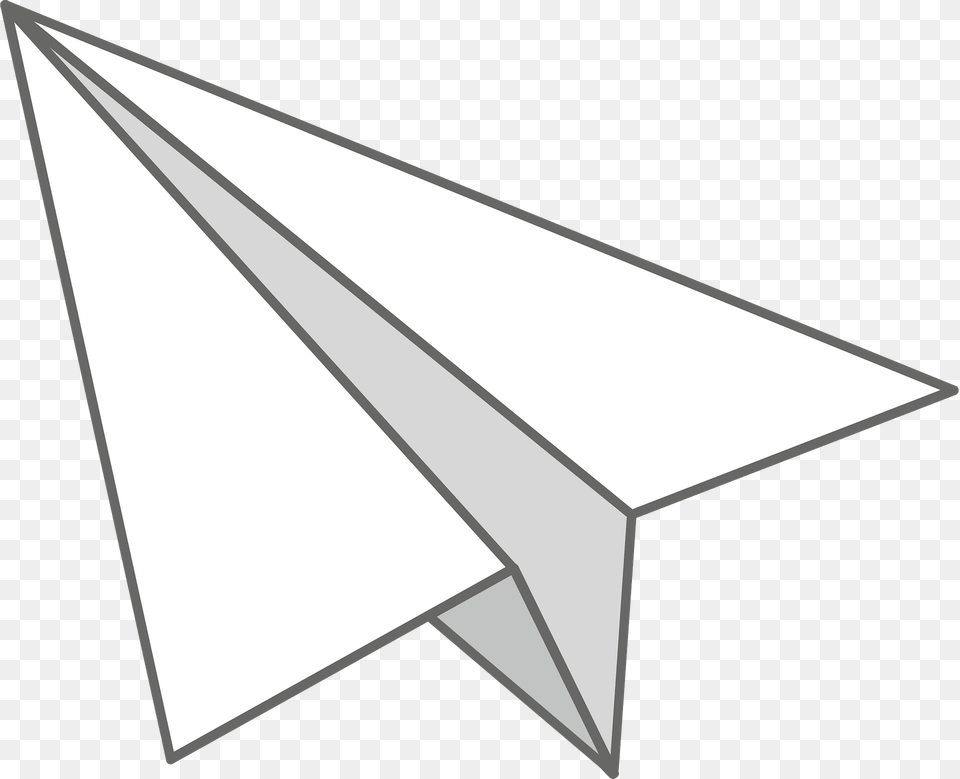 Paper Airplane Clipart, Triangle Free Png