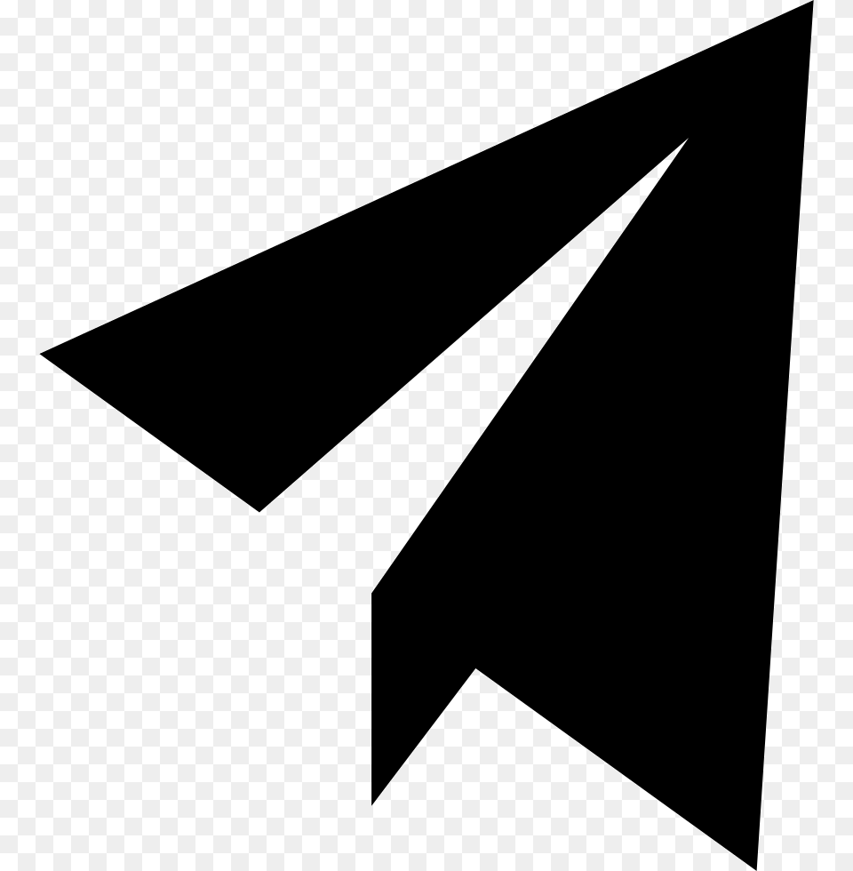Paper Airplane Flying, Silhouette, Stencil, Triangle, Weapon Free Png