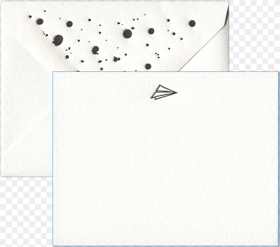 Paper Airplane Letterpress Social Stationery Stationery, Envelope Free Transparent Png