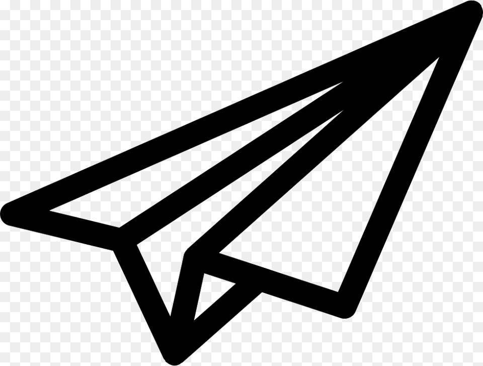 Paper Airplane Outline Paper Plane Vector, Arrow, Arrowhead, Weapon, Blackboard Free Png Download
