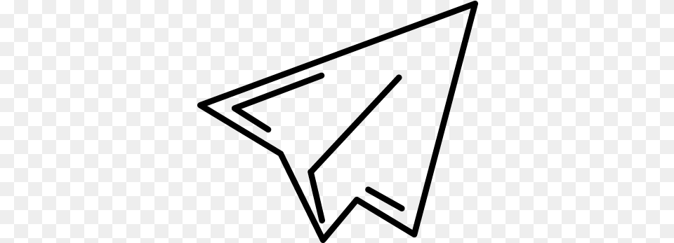 Paper Airplane Outline Vector Airplane Outline, Gray Png