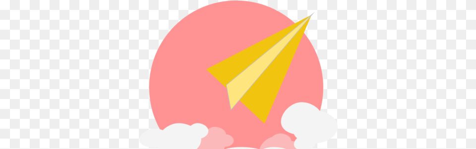 Paper Airplane U0026 Clouds By Justin Matsnev Paper Plane Icon Colorful, Clothing, Hat Png Image