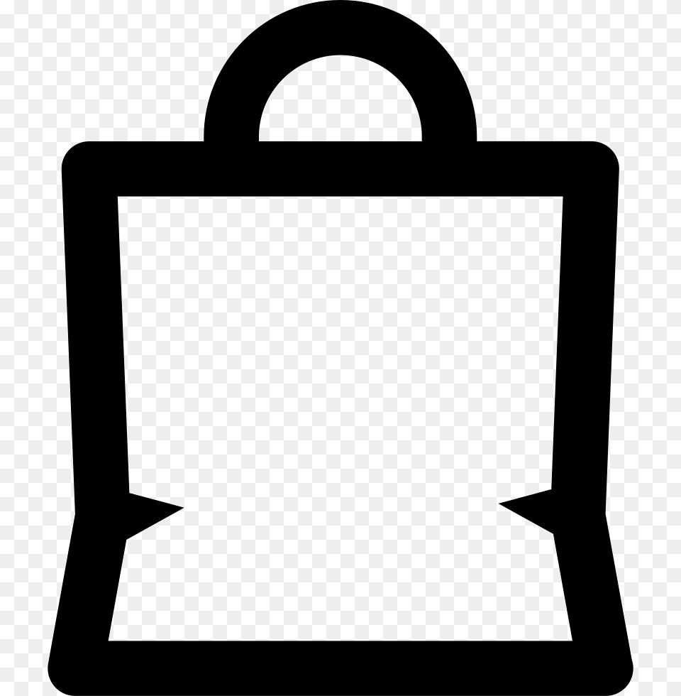 Paper Bag Commercial Tool Outline Symbol Paper Bag Outline, Computer, Electronics, Tablet Computer Free Png Download