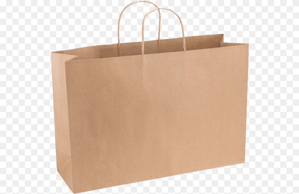 Paper Bag Extra Large Wide 420w X 130d X 310h Natural Paper Bag, Shopping Bag, Box, Cardboard, Carton Free Png