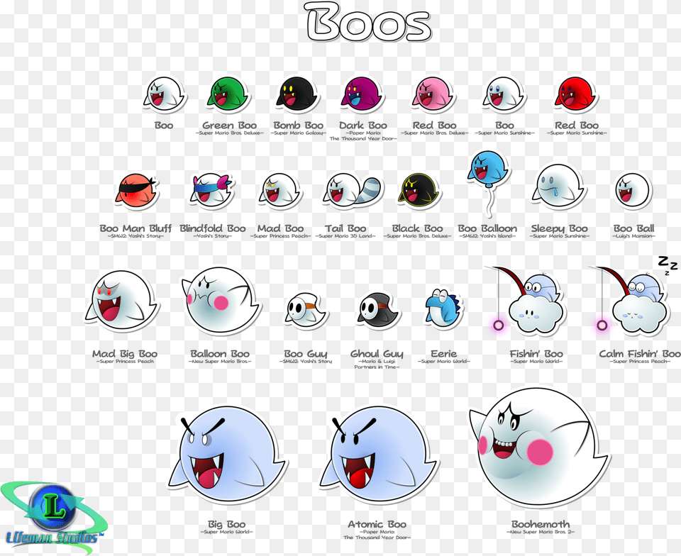 Paper Boos By Dpghoastmaniac2 Super Mario Bros Boo Mario Boos Png