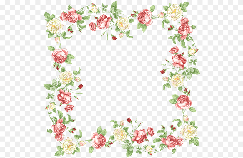Paper Border Flowers Clip Art Flower Border Transparent Background, Floral Design, Graphics, Pattern, Plant Png Image