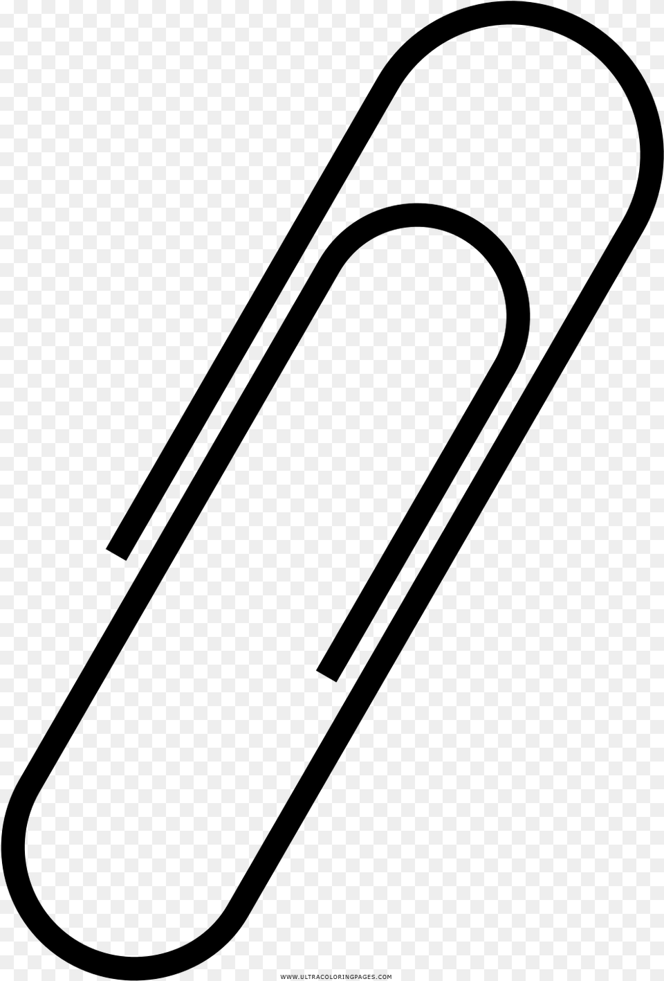 Paper Clip Coloring, Gray Free Transparent Png