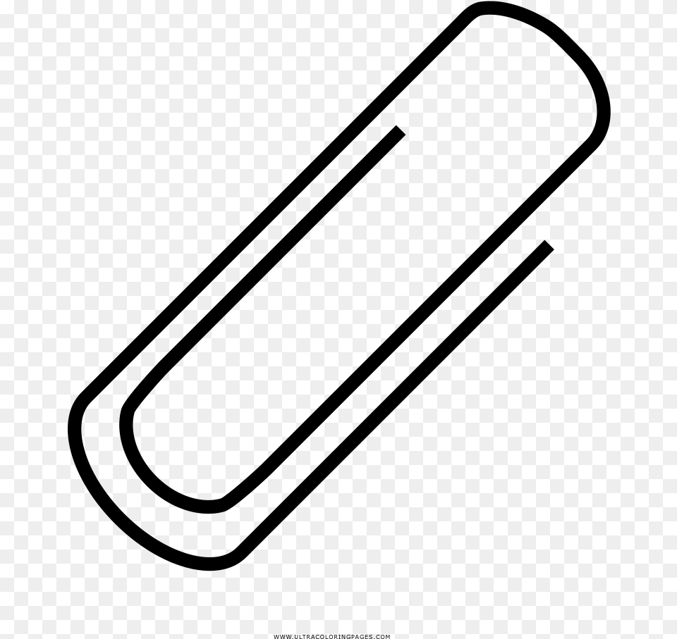 Paper Clip Coloring, Gray Free Png