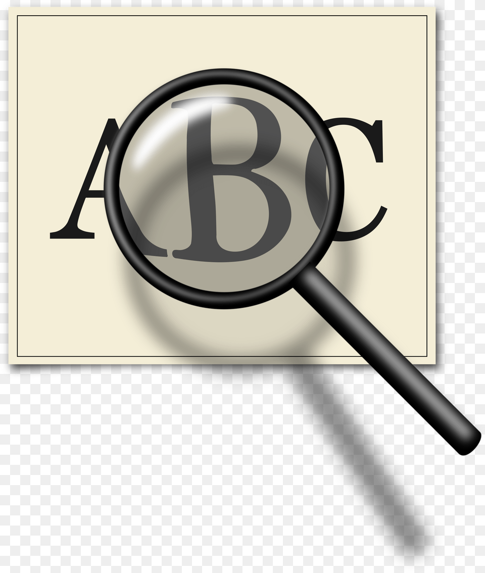 Paper Clipart Magnifying Glass Magnifying Glass With Letters Free Transparent Png