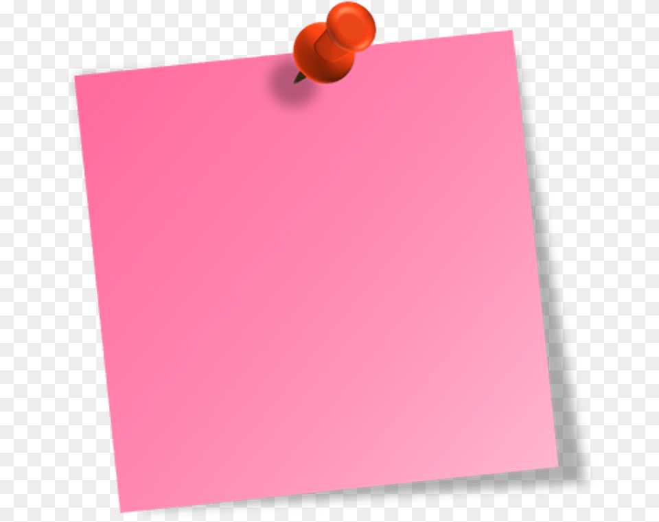 Paper Clipart Sticky Note Post It Pink, White Board, Pin Free Png Download