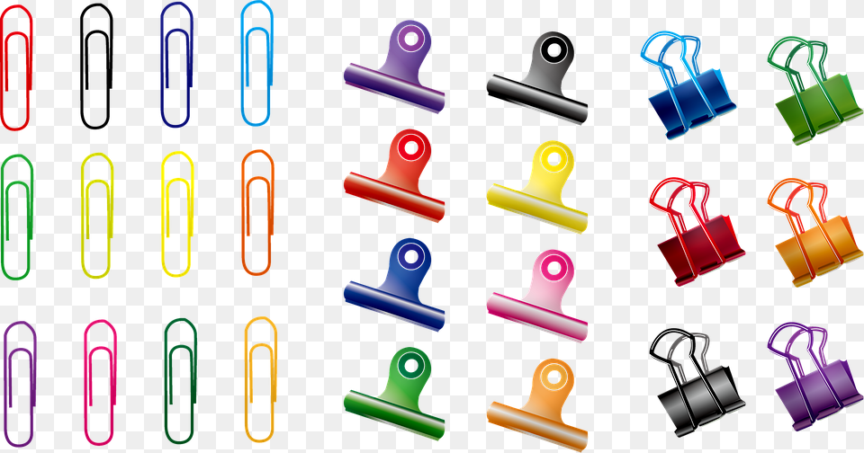 Paper Clips Office Supplies Clamps Office Fourniture De Bureau Trombone, Text Free Transparent Png