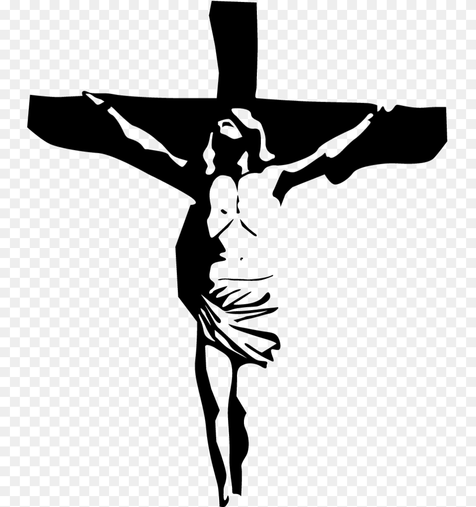 Paper Decal Bumper Sticker Clip Art Jesus Cross Stickers For Bikes, Gray Free Png