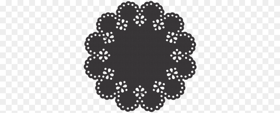 Paper Doily Embellishment Faded Black Pattern, Lace Png Image