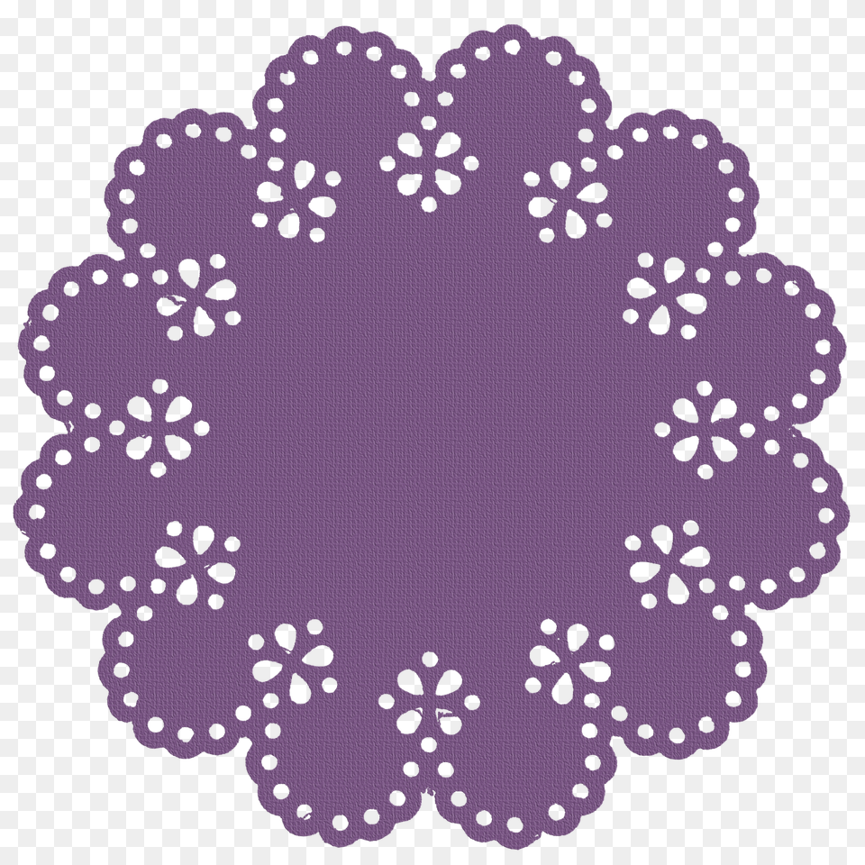 Paper Doily Embellishment Purple, Pattern Png