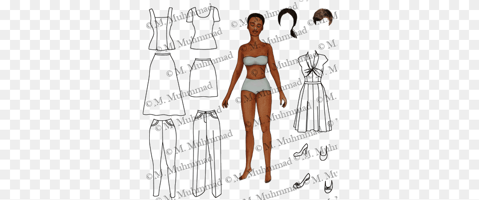 Paper Dolls African American Paper Doll, Adult, Plot, Person, Woman Png Image