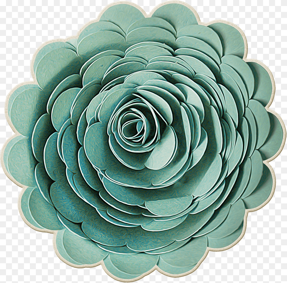 Paper Flower Green Paper Flower, Home Decor, Cushion, Turquoise, Plant Free Png