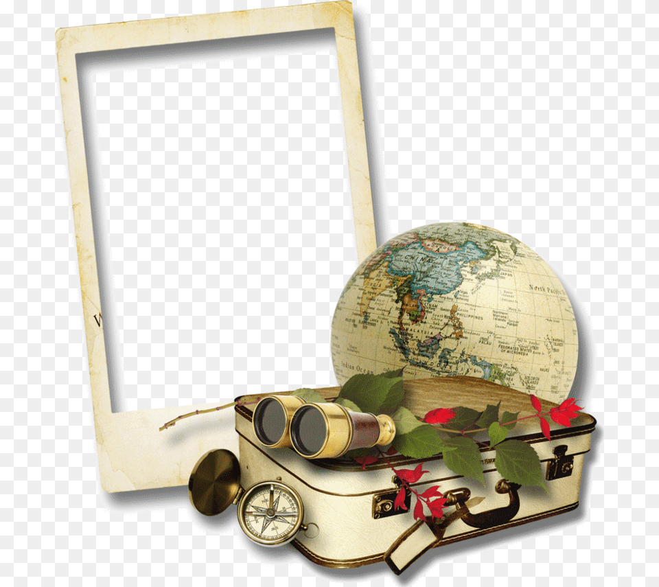 Paper Frames Borders And Frames Paper Vintage Globe, Astronomy, Outer Space, Blackboard, Machine Free Transparent Png