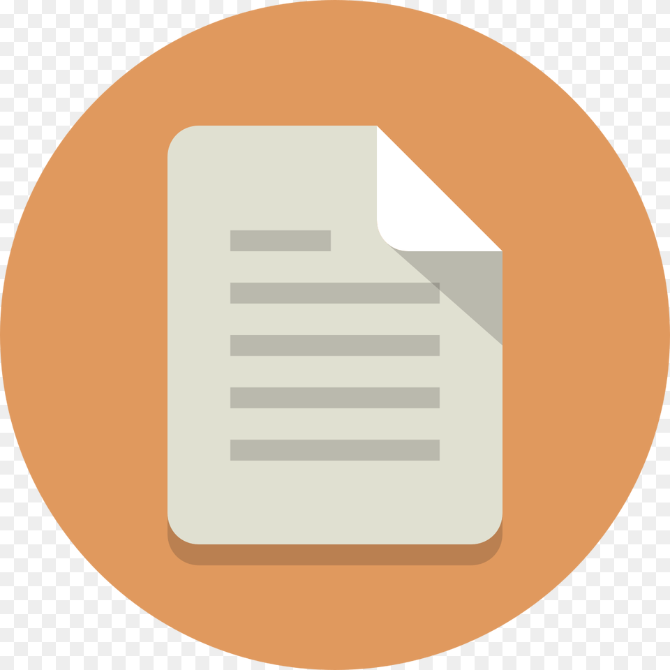 Paper Icon Document Icon Round, Page, Text, Disk Free Png Download