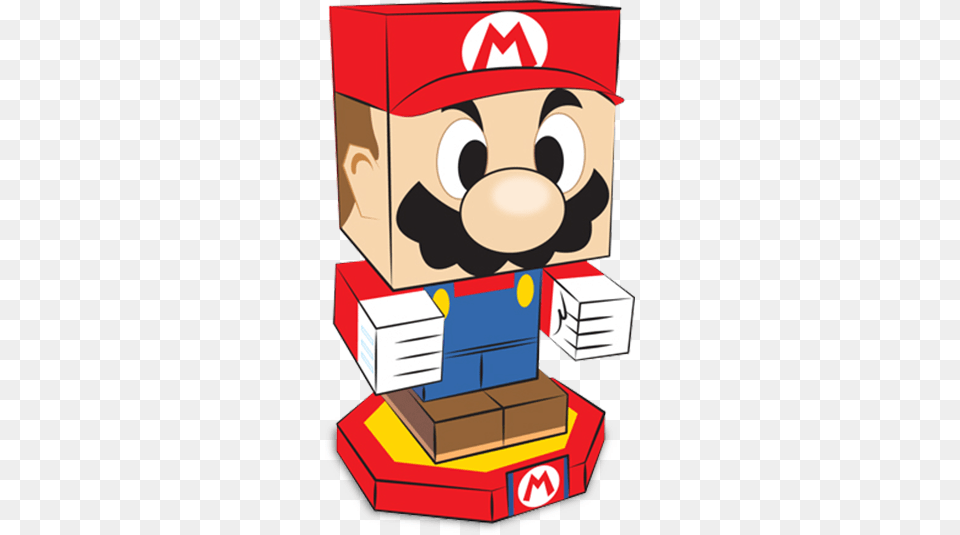 Paper Luigi Paper Gumba Paper Yoshi Paper Mario Mario And Luigi Paper Jam Papercraft Mario, Box, Cardboard, Carton Png