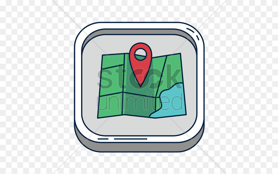 Paper Map With Pointer Icon Vector Vertical, Computer Hardware, Electronics, Hardware, Device Png