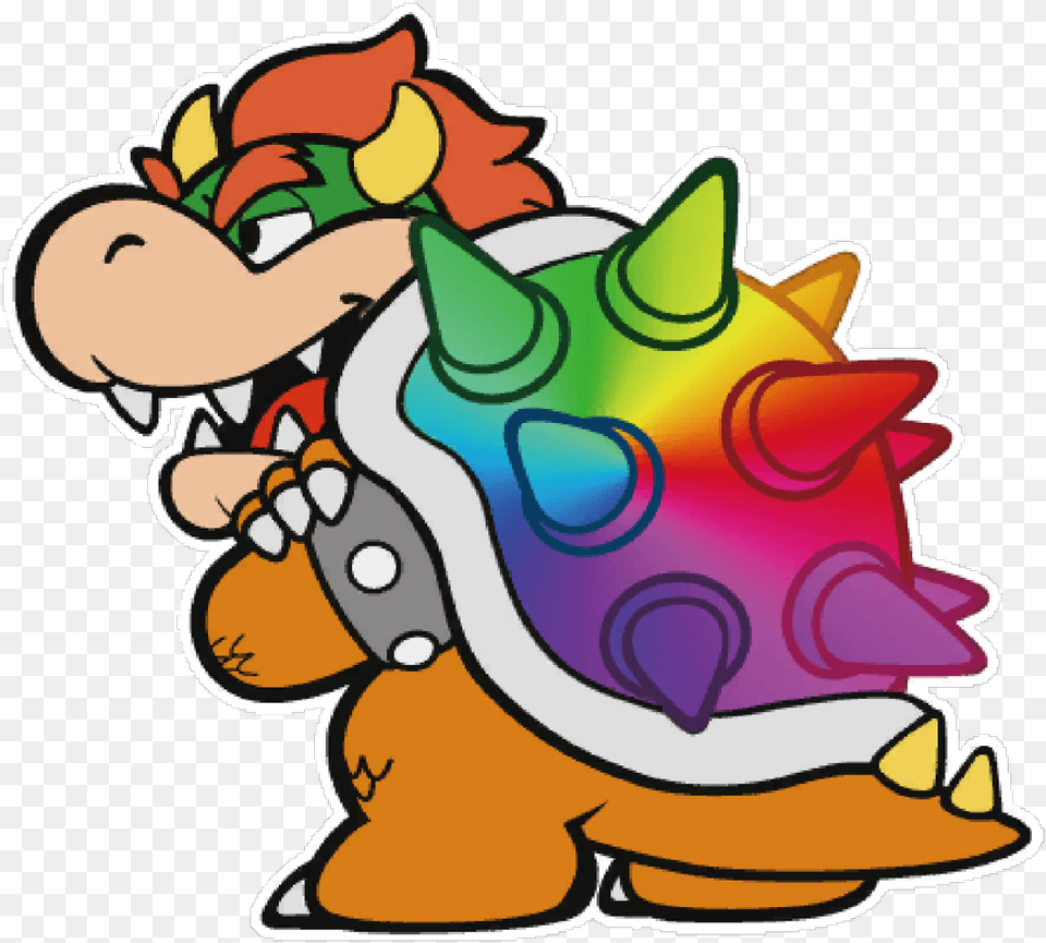 Paper Mario Color Splash Bowser, Art, Graphics Png Image