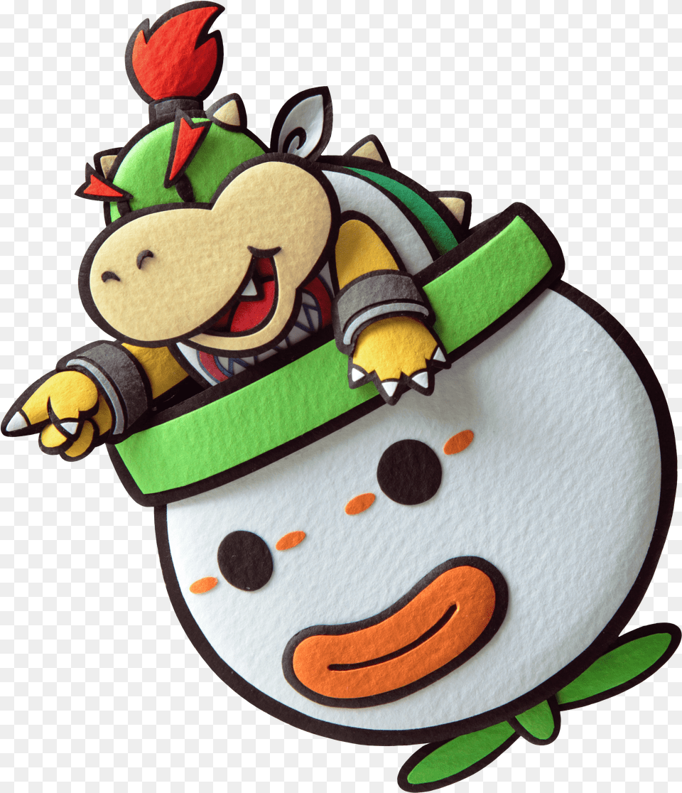 Paper Mario Color Splash Bowser Jr Free Png