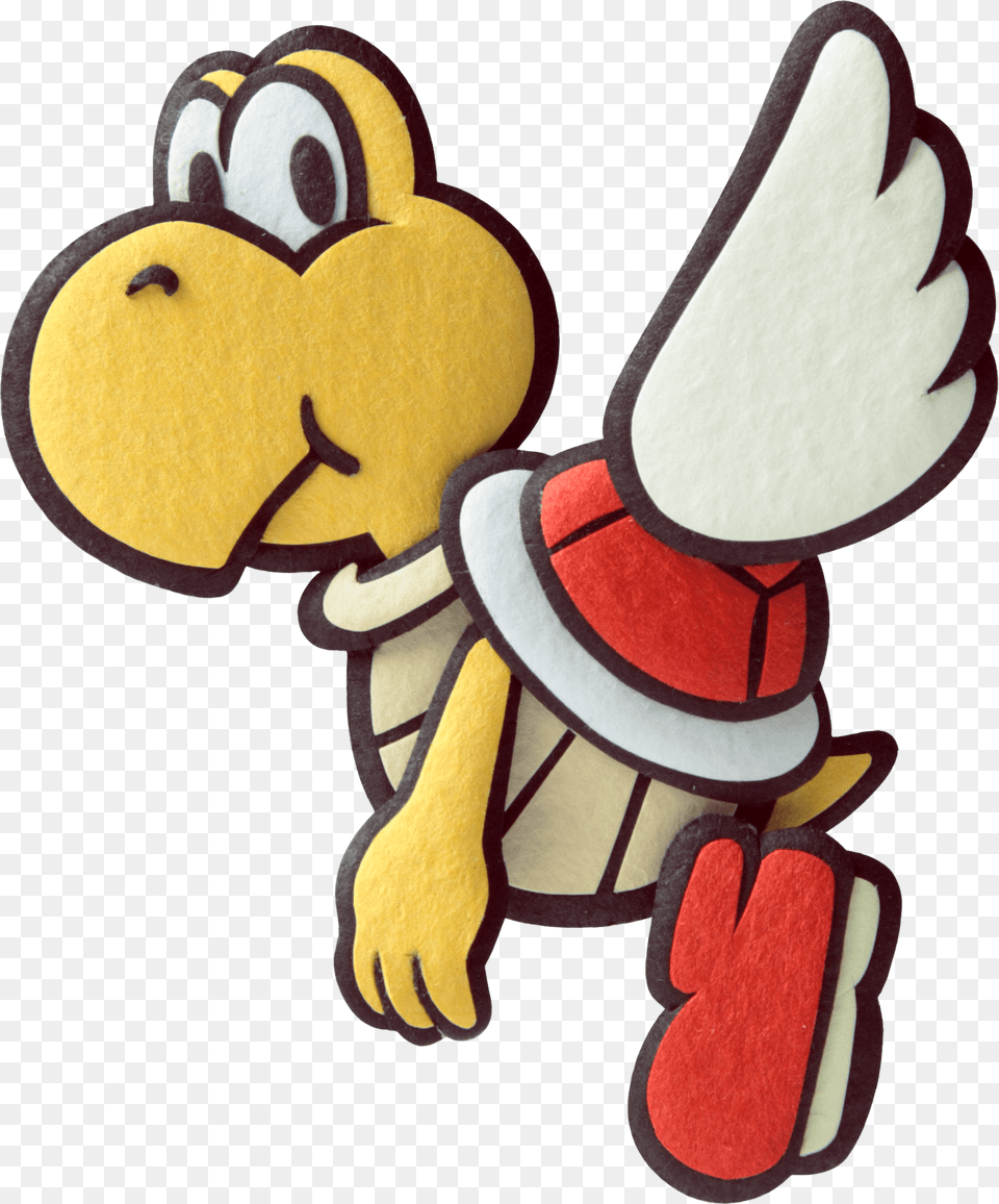 Paper Mario Koopa Paratroopa, Plush, Toy Free Png