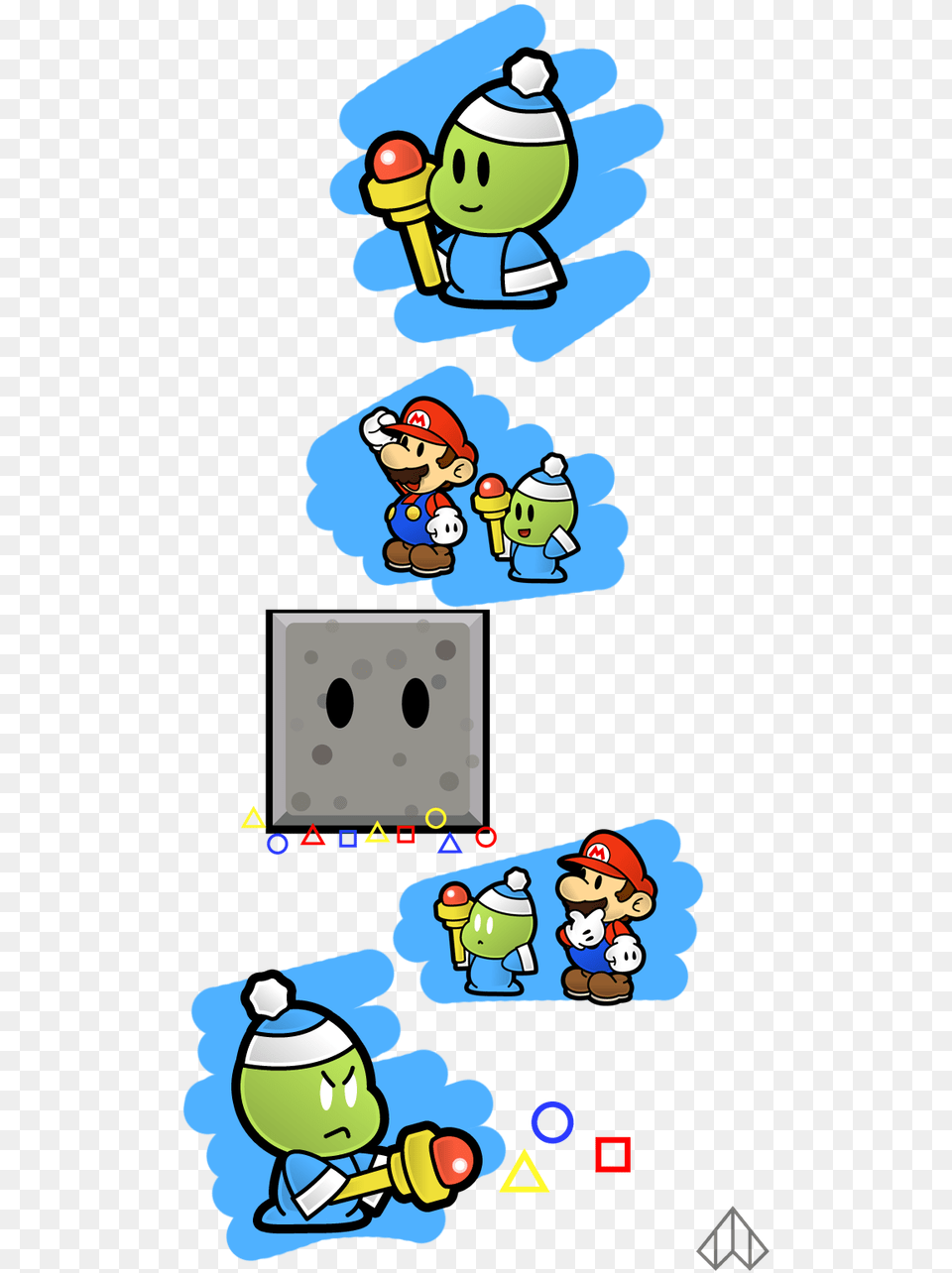 Paper Mario Oc, Baby, Person, Face, Head Free Png Download
