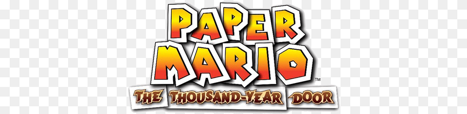 Paper Mario Paper Mario Thousand Year Door Title, Scoreboard, Text Png Image