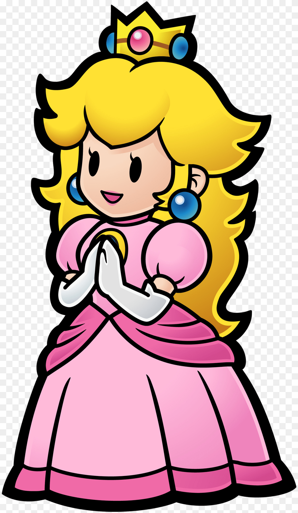 Paper Mario Sticker Star Peach, Baby, Person, Face, Head Free Png