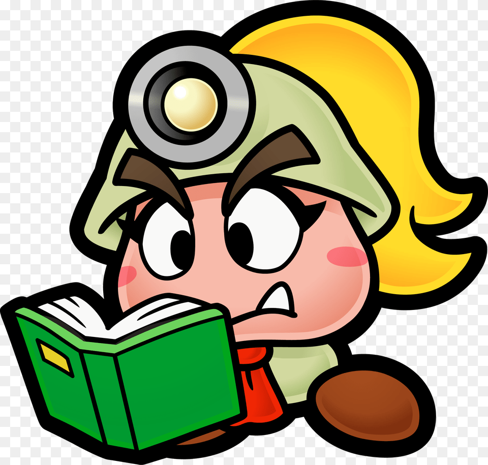 Paper Mario The Thousand Year Door Goomba, Person, Reading, Baby Free Transparent Png